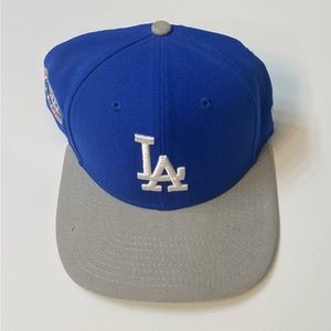 LA Men’s Blue Hat w/ Adjustable Pressed Snap, Fair Condition.